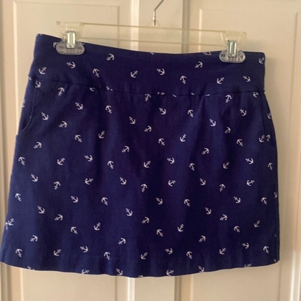 Zac & Rachel petite nautical skort with anchor design